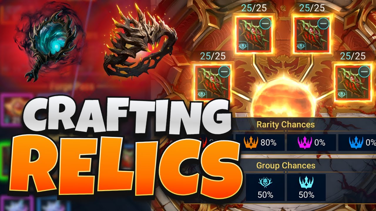 SNACK TIME!! - Crafting & Upgrading Relics... | Raid: Shadow Legends ...
