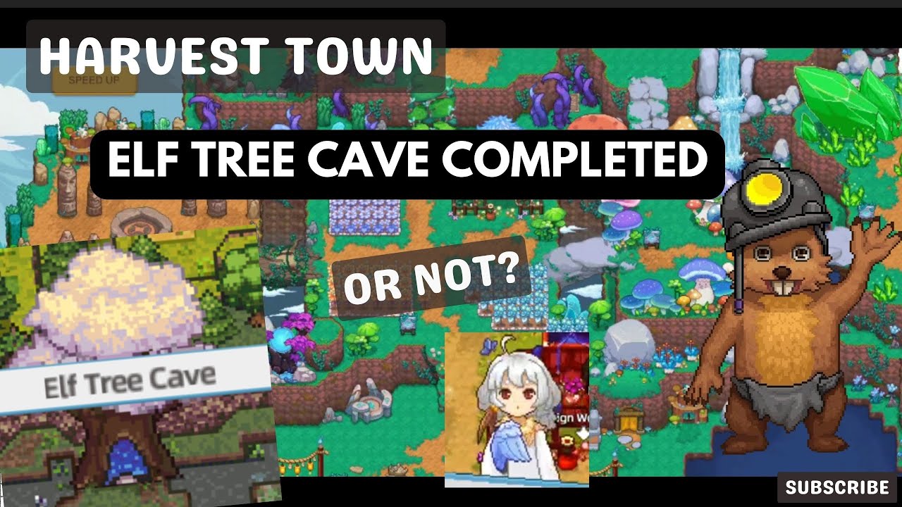 Completed Elf Tree Cave/ Swamp Village (well almost) - Harvest Town