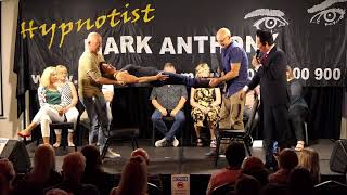 BANNED HYPNOSIS STUNT - DO NOT TRY THIS AT HOME! - Hypnotist Mark Anthony