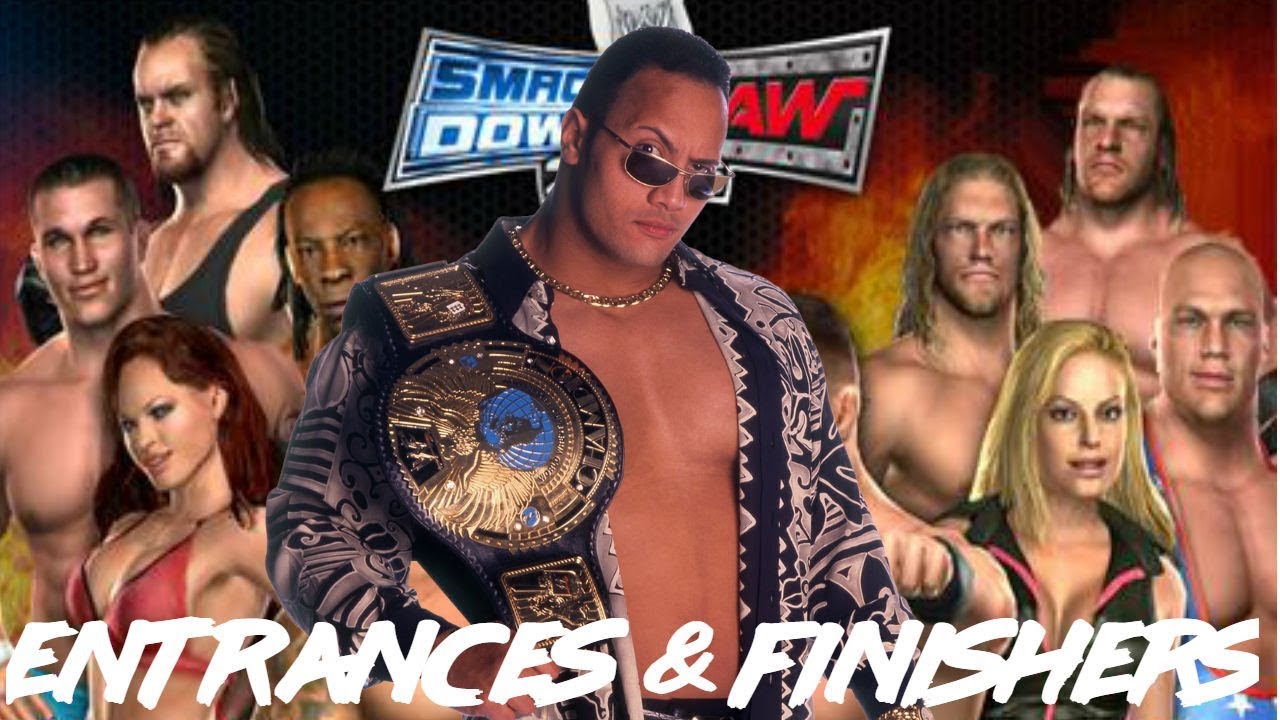 WWE Smackdown vs Raw 2006: выходы и финишеры The Rock