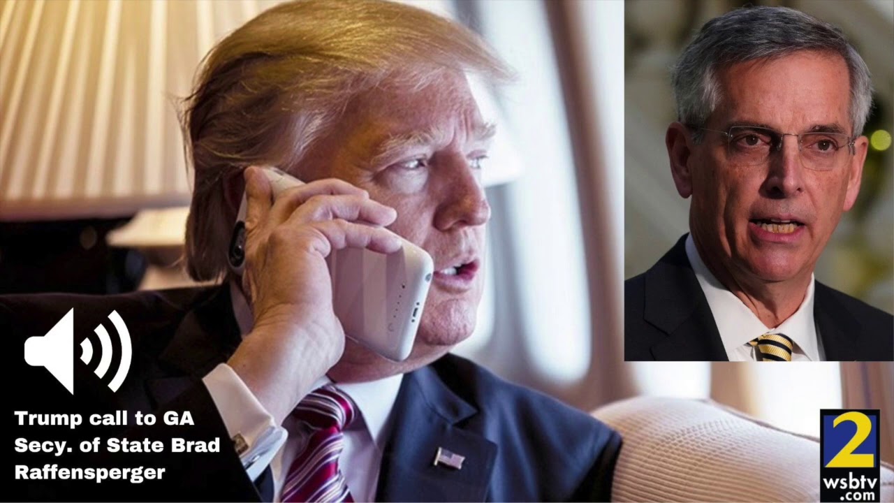 RAW VIDEO: President Trump phone call with Georgia Secretary of State Brad  Raffensperger