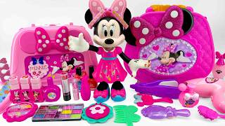 Minnie Mouse 2026 💖 Pink Fashion Makeup Set Unboxing with Beauty Case and Hair Toys ASMR