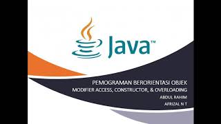 PBO Java - Modifier Access, Constructor & Overloading Net Worth