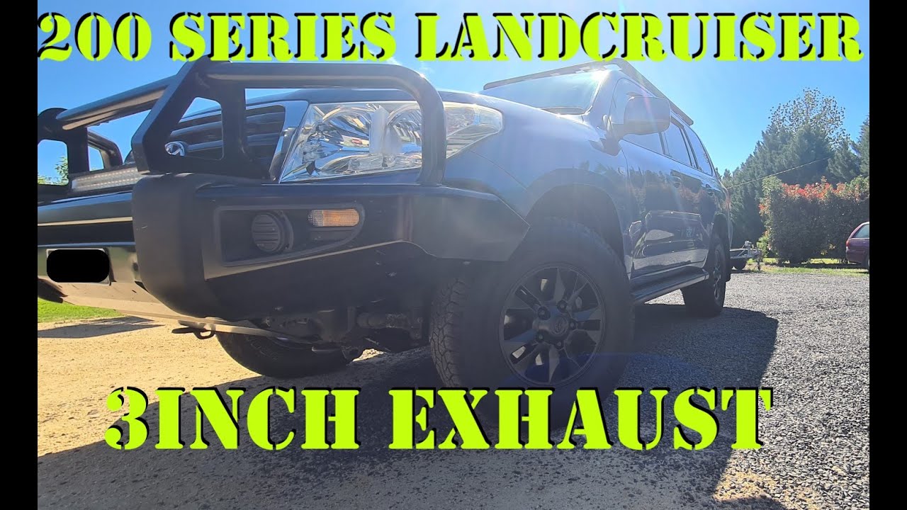 200 Series Landcruiser 3 inch exhaust, sounds great, 2uz limiter/uzj200