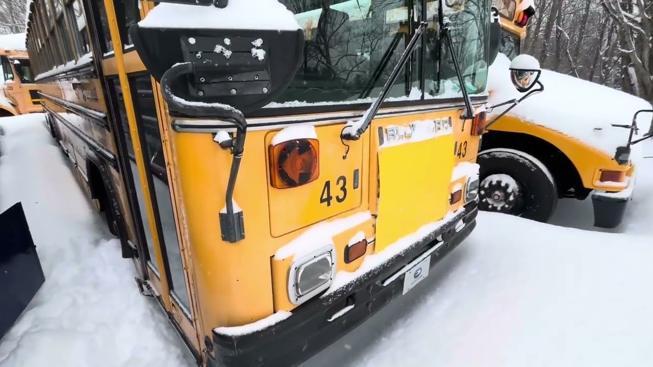 Экстремально низкие температуры при запуске автобуса (3°F)