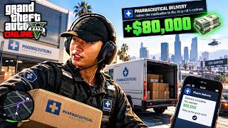 I Became a Pharmaceutical Delivery Driver in GTA 5 Online & Earned $80,000! 💰