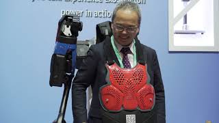 CES 2020 - Sarcos Robotics & Delta Airlines Guardian XO Exoskeleton Experience