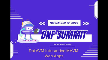 DNF Summit 2025: DotVVM Interactive MVVM Web Apps with Tomas Herceg
