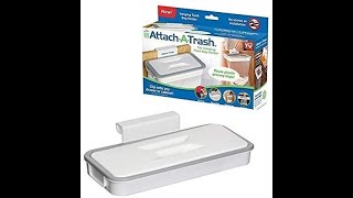 Attach-A-Trash the Hanging Trash Bag Holder Plastic dustbin for Kitchen