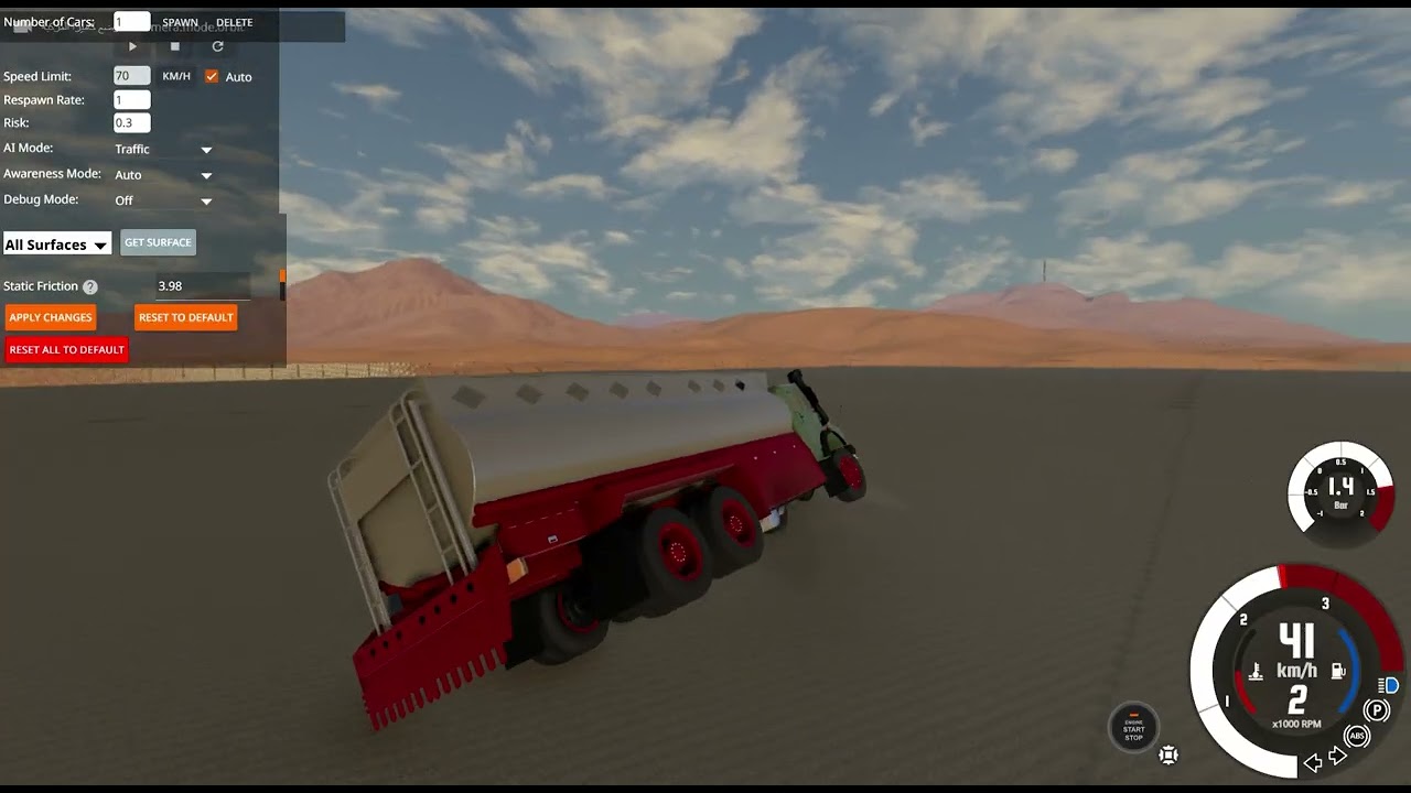 وايت يرفع وينقلب محاكي الحوادث