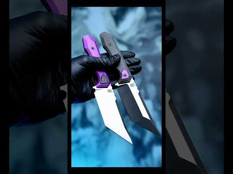Satin / Purple NECRONAUT Fixed Blade. Dropping Friday on ARCANEDESIGN.CO   