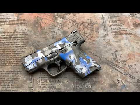 Smith & Wesson M&P Shield with Stripper Came Cerakote