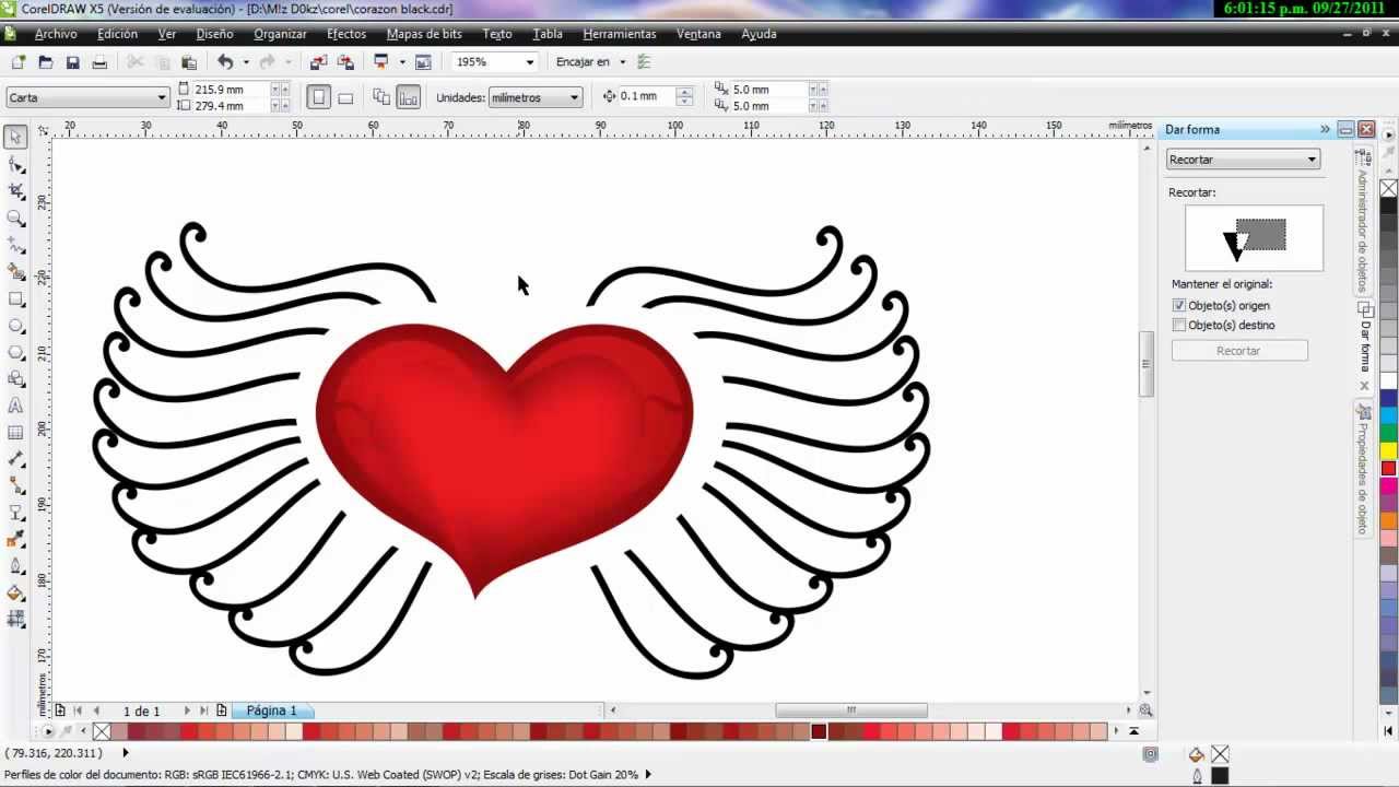 Dar vida a un  dibujo Corel Draw  X5 C A R T YouTube