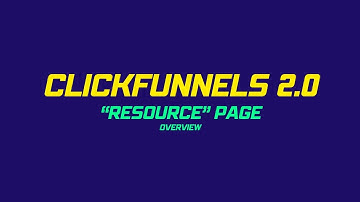 ClickFunnels 2.0 Funnel Hub  "Resource Page"  Layout