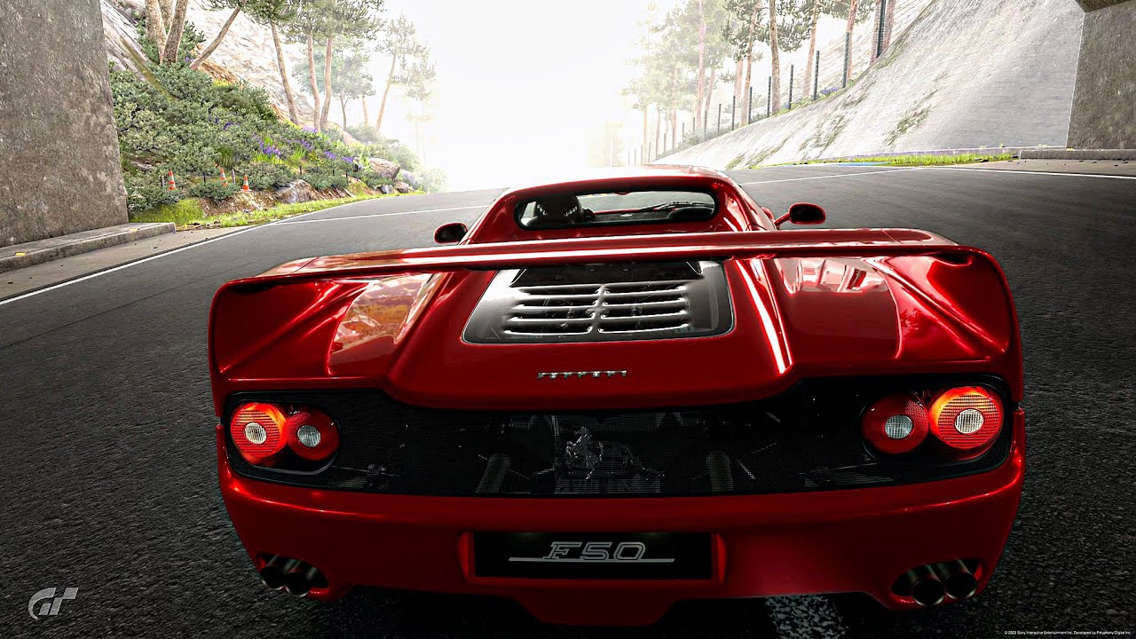 Gran Turismo 7 - Ferrari F50 ‘95 Gameplay Trial Mountain & Deep Forest - PS5