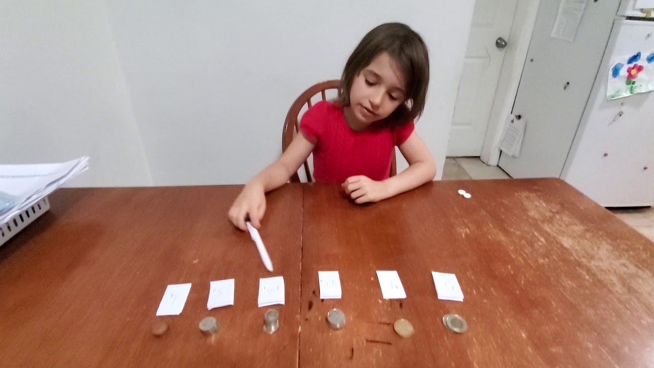 Part 2 of learning math with money - YouTube