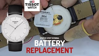 How To Change Battery Tissot Everytime T109610 Classic Watch,