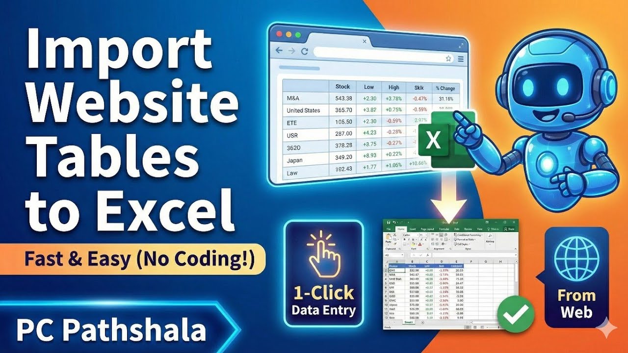 How to Import a Website Table into Excel 2025 || Website Data Convert ...