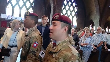 82nd Airborne Division Chorus singing the Longest Day in the St. Leonardus Church, 09-
