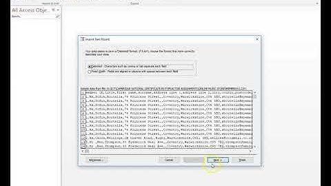 Video 1  Importing csv Files to Acces