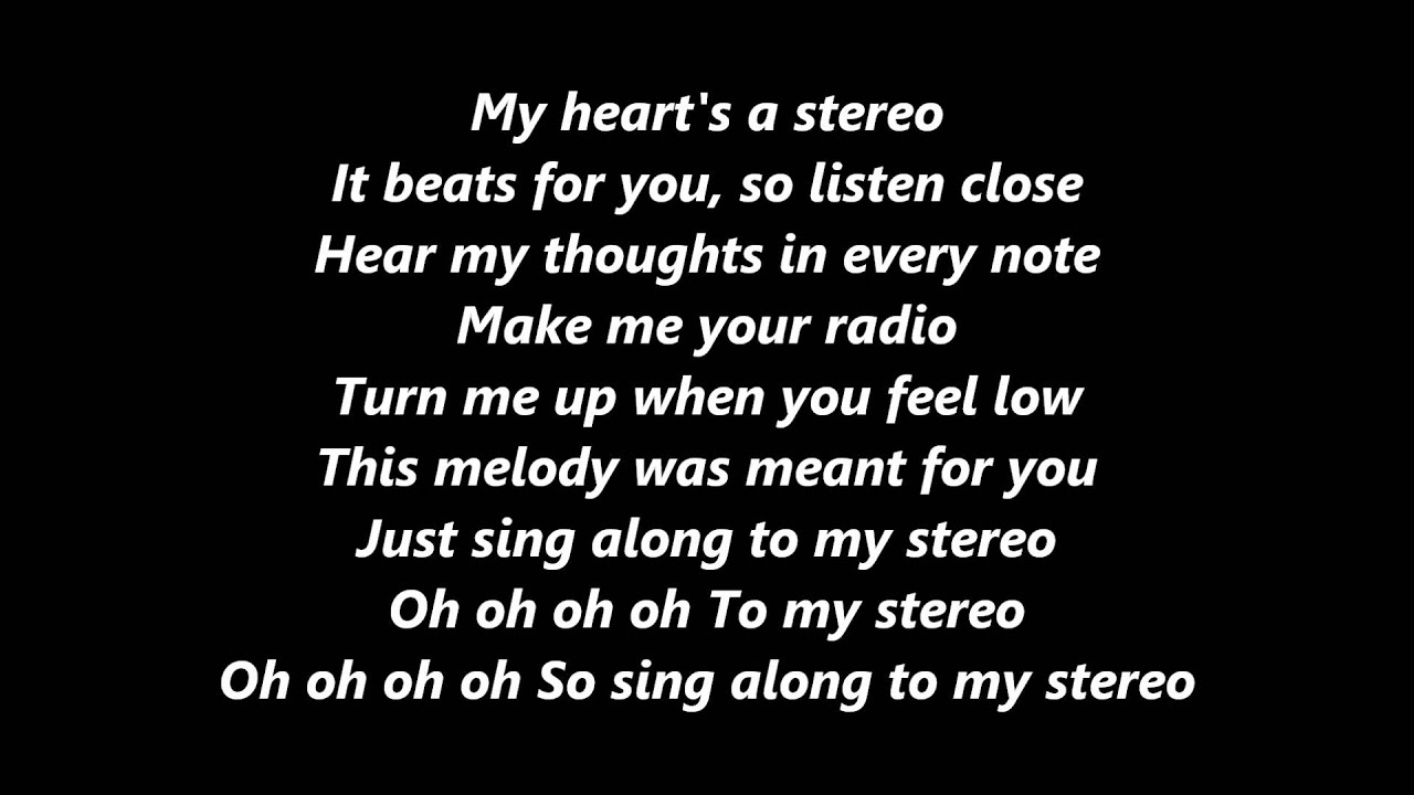 Gym Class Heroes Stereo Hearts Testo