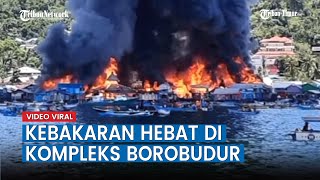 Viral Video Kebakaran Hebat di Kompleks Borobudur Manokwari Papua Barat
