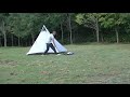 超かんたんワンポールテントを張ってみました。Vidalido インディアンワンポールテント  設営