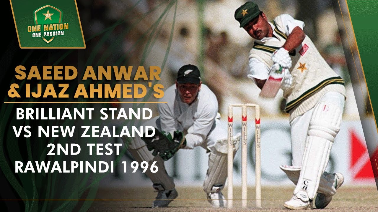 Saeed Rwp Saeed Anwar & Ijaz Ahmed's Brilliant Stand 🏏| Pakistan vs New Zealand ...