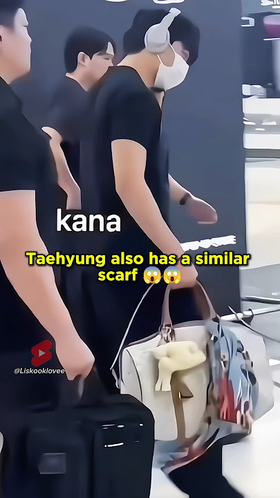Taehyung & Jennie have the similar Scarf 🫣🫣 #blackpink #bts #jennie #taehyung #shorts