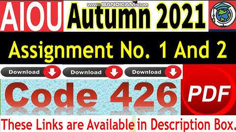 AIOU Code 426 Solved Assignment No.1 & 2 Autumn 2021 || Pakistani Adab – II || Level: Bachelor/BA