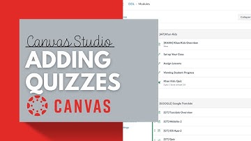 Adding Quizzes on Canvas Studio Videos