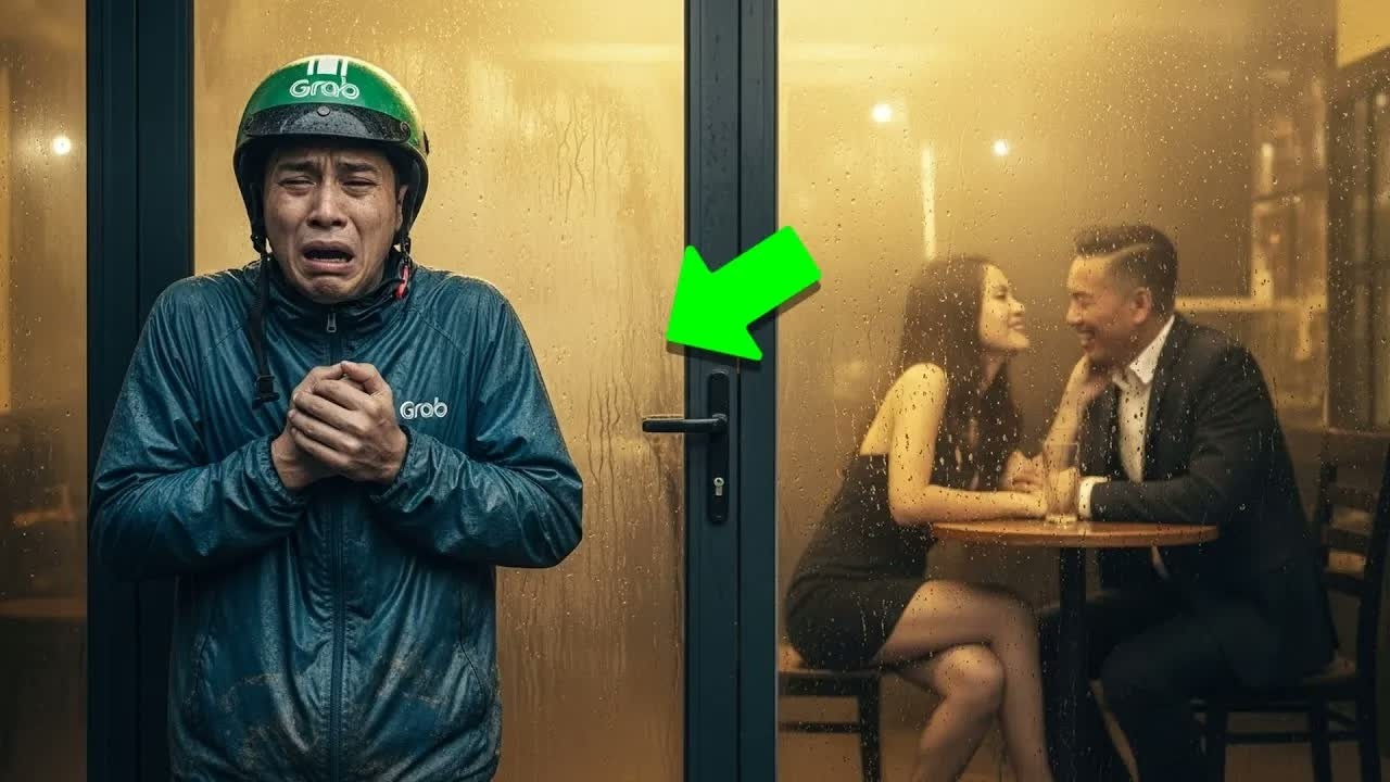 Một cái ôm trong quán cà phê vô tình lọt vào ống kính, khiến anh shipper chết lặng và sự thật phía s