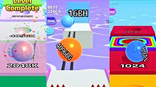 Max Level Gameplay- Ball Run 2048: Merge Number vs Ball Run 2048 Infinity Mode vs Ball Run Infinity screenshot 4