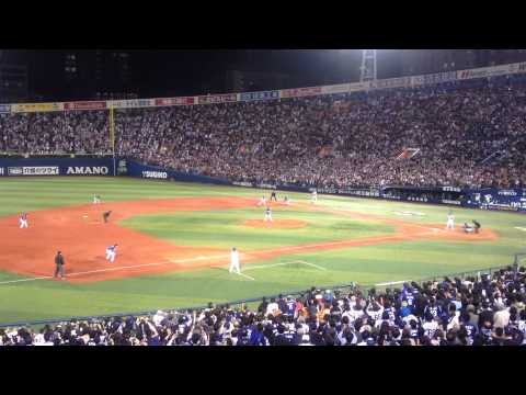 2011/10/18　中日ドラゴンズV2 優勝の瞬間（3塁側映像）