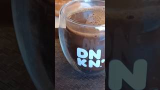 Hot Cup of DNKN' Choco Java Coffee in the Morning