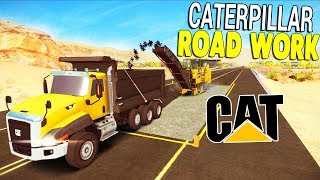 HUGE Caterpillar ROAD WORK & BRIDGE REPAIR PROJECT | Construction Simulator 2 Gameplay screenshot 5