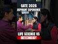 GATE 2026 Aspirant Experience 😱 | Life Science vs Biotechnology | Vedprep Biology Academy