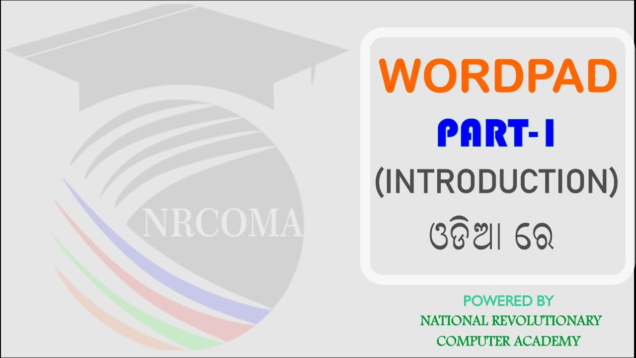 USER-INTERFACE of WORDPAD