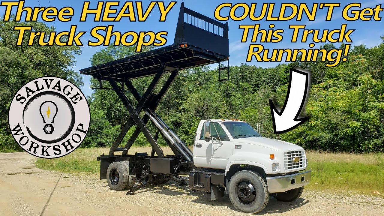 "Restoring" & Flipping TWO Chevy SCISSOR Lift / DUMP Trucks YouTube