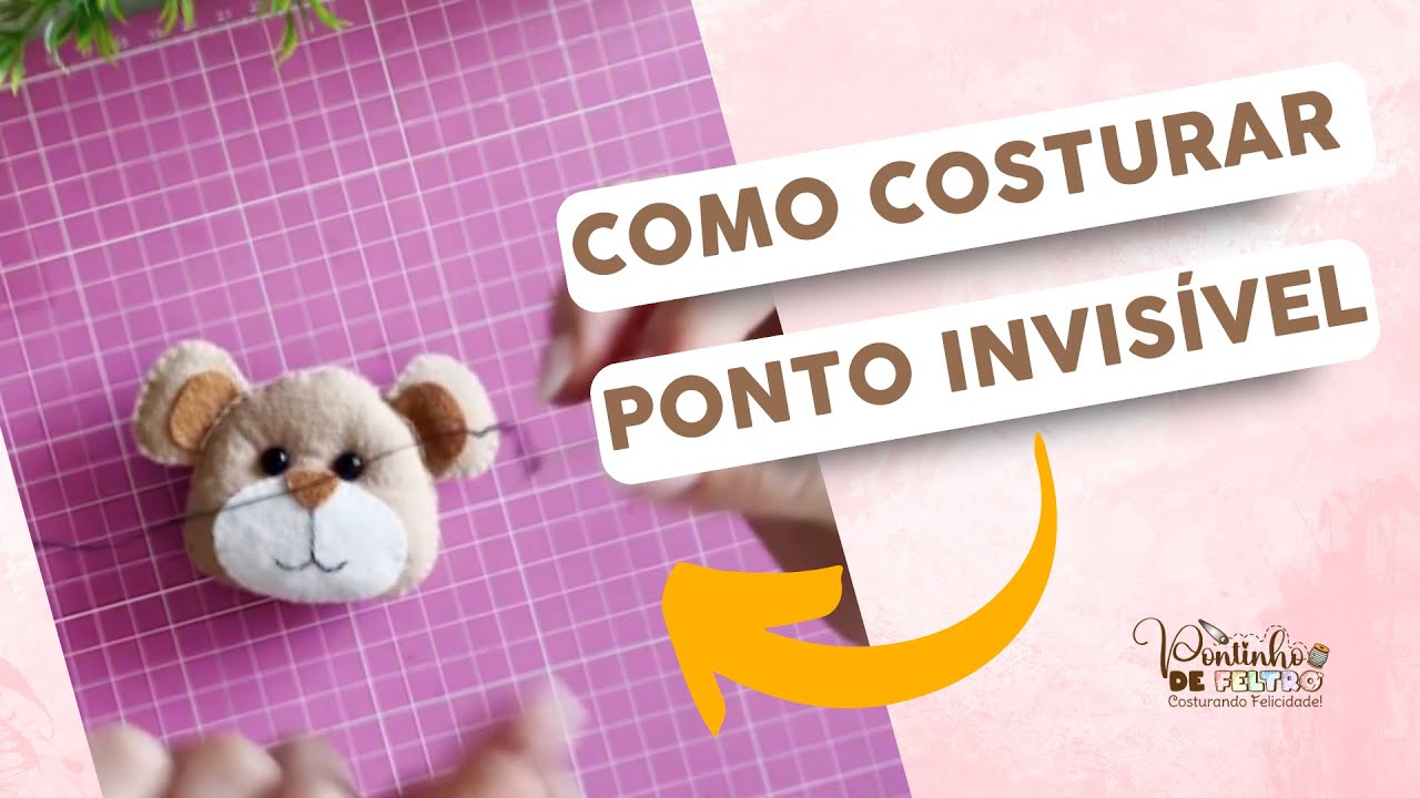 Como costurar à mão ponto invisível - PASSO A PASSO!