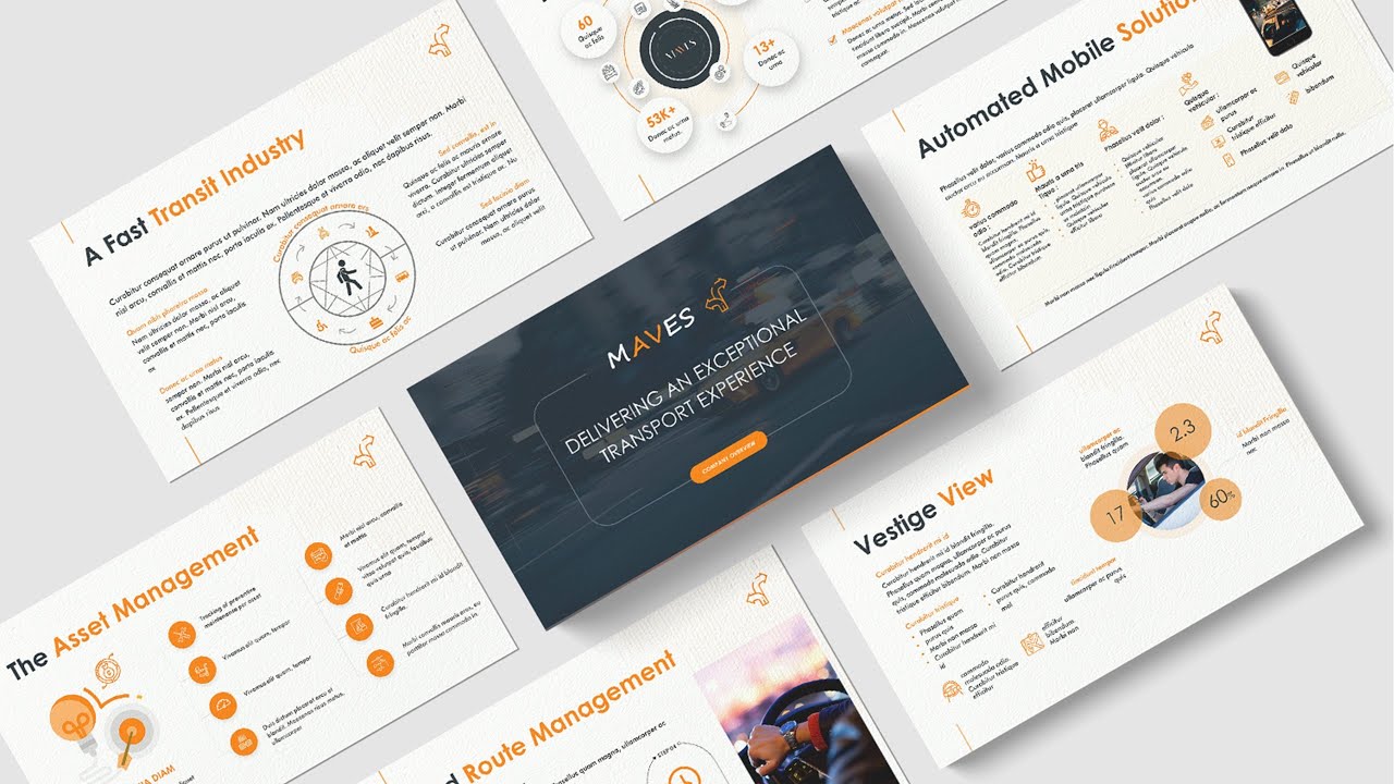 Transport Company Sales Presentation Template I  FREE download link Provided