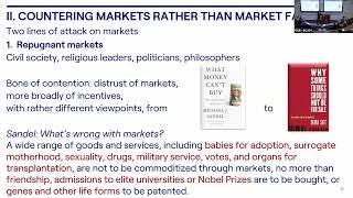 Professor Jean Tirole - Morality of Markets - November 20, 2025