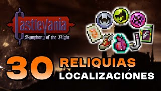 Castlevania Requiem: SOTN - Localización De Todas las Reliquias (Grandes Éxitos Vampíricos Trofeo)