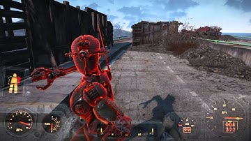 Fallout 4 Fighting Robots and Failed Hack Attempts