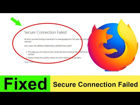 How to fix Secure Connection Failed issue in Firefox? [Solved]