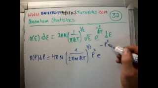 Quantum Statistics 32 a : Scalar Speed - Maxwell Boltzmann Distribution 1/3