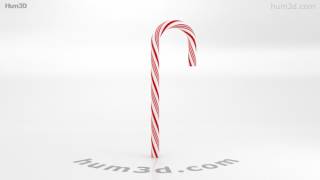 Candy Cane 3D model by 3DModels.org screenshot 4