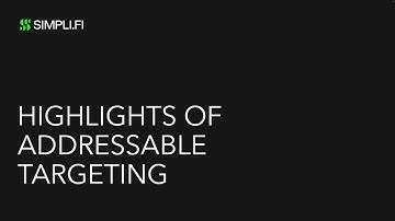 Highlights of Addressable Targeting