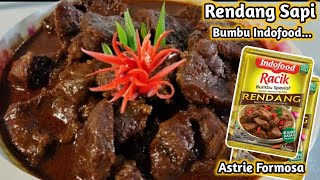 Resep Rendang daging sapi bumbu instan Indofood super mudah