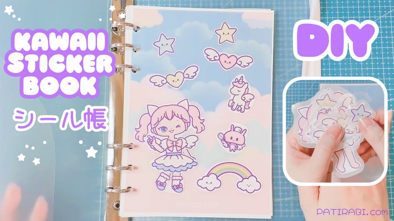 How to Make a Kawaii Dress-up Sticker 💕 Angel | Easy DIY with